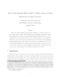 What Is the Marginal Effect of Entry? Evidence from A