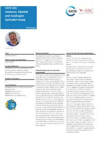 2019 IUCN SSC Seahorse, Pipefish & Seadragon SG Report