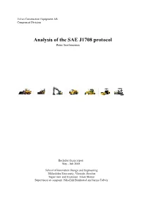 Analysis of the SAE J1708 Protocol Raine Saastamoinen