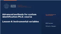 Lesson 4 – Instrumental Variables