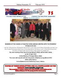 Maltese Newsletter February 2015
