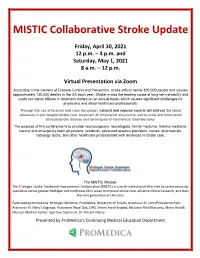 MISTIC Collaborative Stroke Update