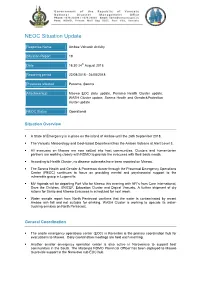 NEOC Situation Update