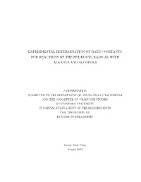 Pang, Genny (2012). Experimental Determination of Rate Constants For