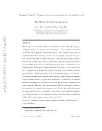 Evolution of Emotion Semantics