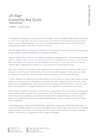 On Rage Curated by Ben Quilty