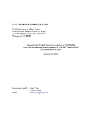 Parallel Construction” on Communities of Color
