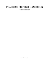 Peaceful Protest Handbook First Edition