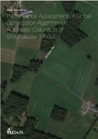 Performance Assessment of Global Optimization Algorithms in Automatic Calibration of Groundwater Models