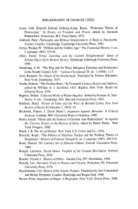 BIBLIOGRAPHY of SOURCES CITED Acton, John Emerich