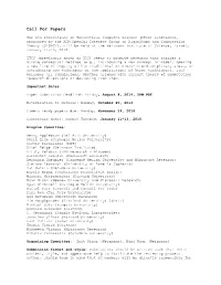 Call for Papers