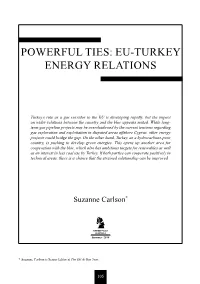 Powerful Ties: Eu-Turkey Energy Relations