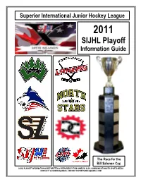 SIJHL Playoff Information Guide