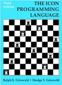 The Icon Programming Language
