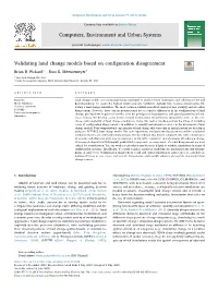 Validating Land Change Models Based on Configuration Disagreement