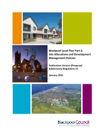 Blackpool Local Plan Part 2: Site Allocations and Development Management Policies