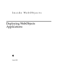 Deploying Webobjects Applications