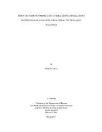 INTERACTIONS and RELATIONS BETWEEN KOREA, JAPAN and CHINA DURING the MING-QING TRANSITION by SI
