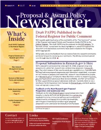 NSF Proposal and Award Policy Newsletter, Issue V, May 2018 (Nsf18078)