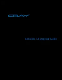 Sonexion 1.5 Upgrade Guide ()
