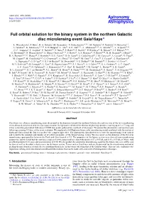 Full Orbital Solution for the Binary System in the Northern Galactic Disc Microlensing Event Gaia16aye?