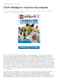 LEGO Minifigures: Character Encyclopedia LEGO Minifigures: Character Encyclopedia