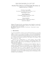 Practical Type Inference for Polymorphic Recursion: an Implementation in Haskell