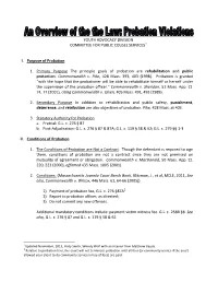 Probation Surrenders – an Overview of The