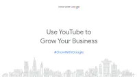 Use Youtube to Grow Your Business Fall 2020