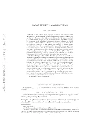 Arxiv:1705.07960V2 [Math.CO] 1 Jun 2017 A0 ≤ · · · ≤ Ai−1 ≤ Ai ≥ Ai+1 ≥ · · · ≥ Ad