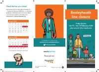 Bexleyheath Line Closure