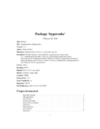 Package 'Hypercube'