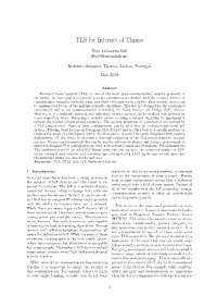 TLS for Internet of Things