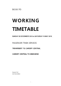 Working Timetable, the Former Must Be Used in All Quotations to the Public