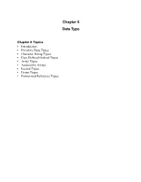 Chapter 6 Data Type