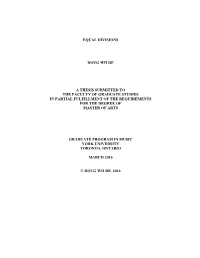 Equal Divisions Doug Wilde a Thesis Submitted