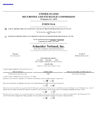 Schneider National, Inc. (Exact Name of Registrant As Specified in Its Charter) ______