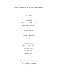 The Life and Work of Matthew Nowicki Tyler S. Sprague a Dissertation