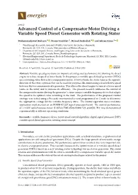 Advanced Control of a Compensator Motor Driving a Variable Speed Diesel Generator with Rotating Stator