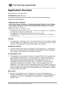 Application Decision