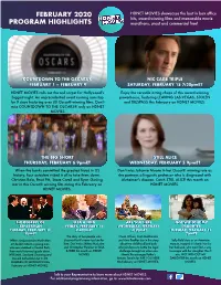 February 2020 Program Highlights
