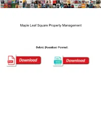 Maple Leaf Square Property Management