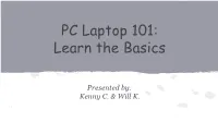 PC Laptop 101: Learn the Basics