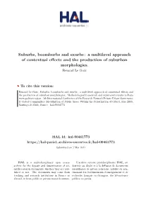 Suburbs, Boomburbs and Exurbs : a Multilevel Approach of Contextual Effects and the Production of Suburban Morphologies