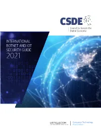 2021 International Botnet and Iot Security Guide