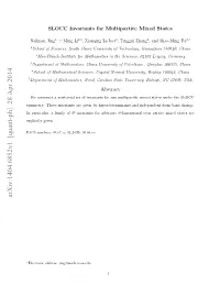 Arxiv:1404.6852V1 [Quant-Ph] 28 Apr 2014 Asnmes 36.A 22.J 03.65.-W 02.20.Hj, 03.67.-A, Numbers: PACS Given