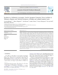 Incidence of Aflatoxin in Peanuts