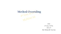 Method Overriding