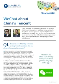 Wechat About China's Tencent