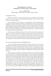 Deforestation in India Overview and Proposed Case Studies